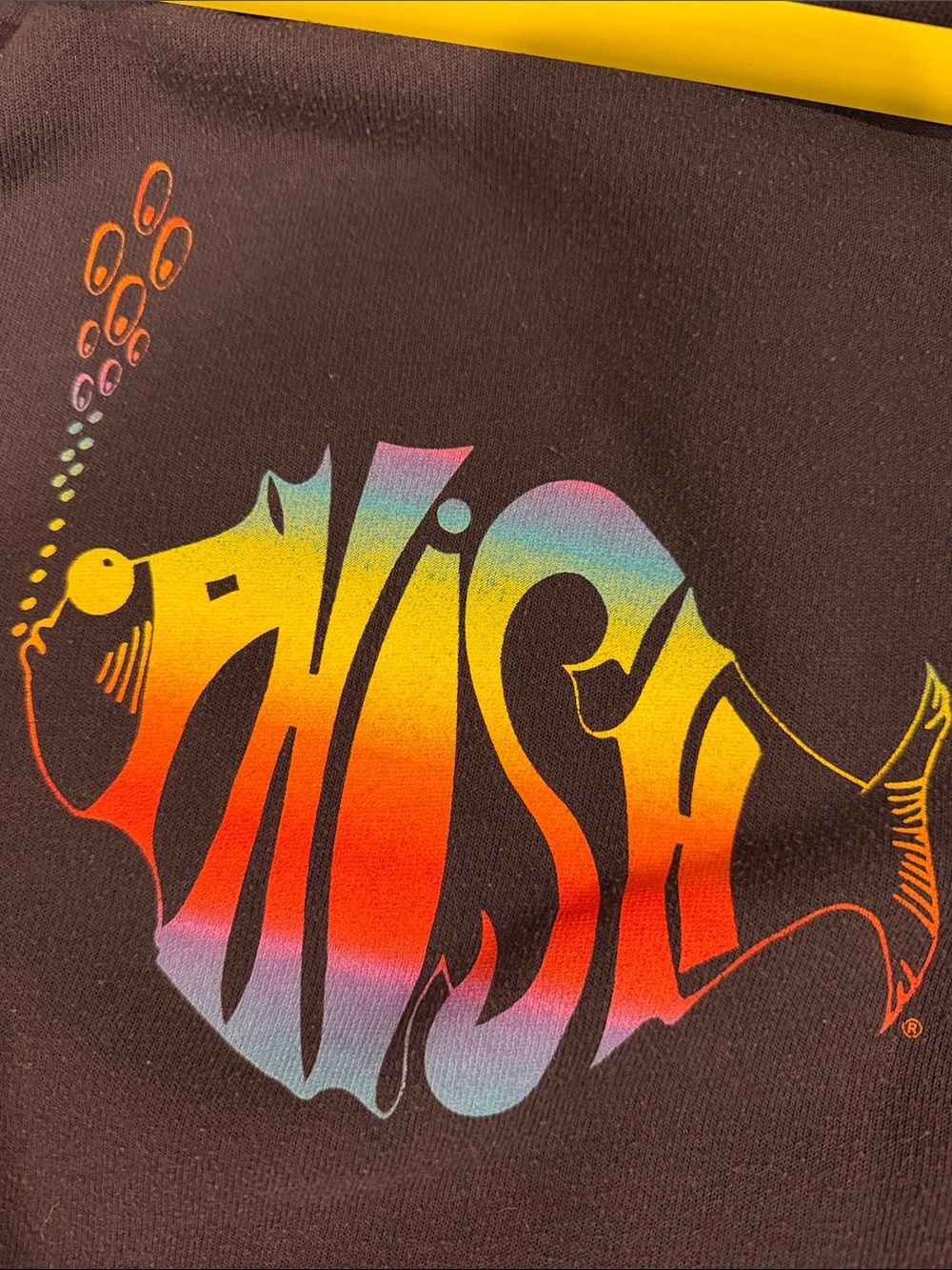 Phish VTG Classic Rainbow Logo Hoodie Graphic Blue - Picture 4 of 4